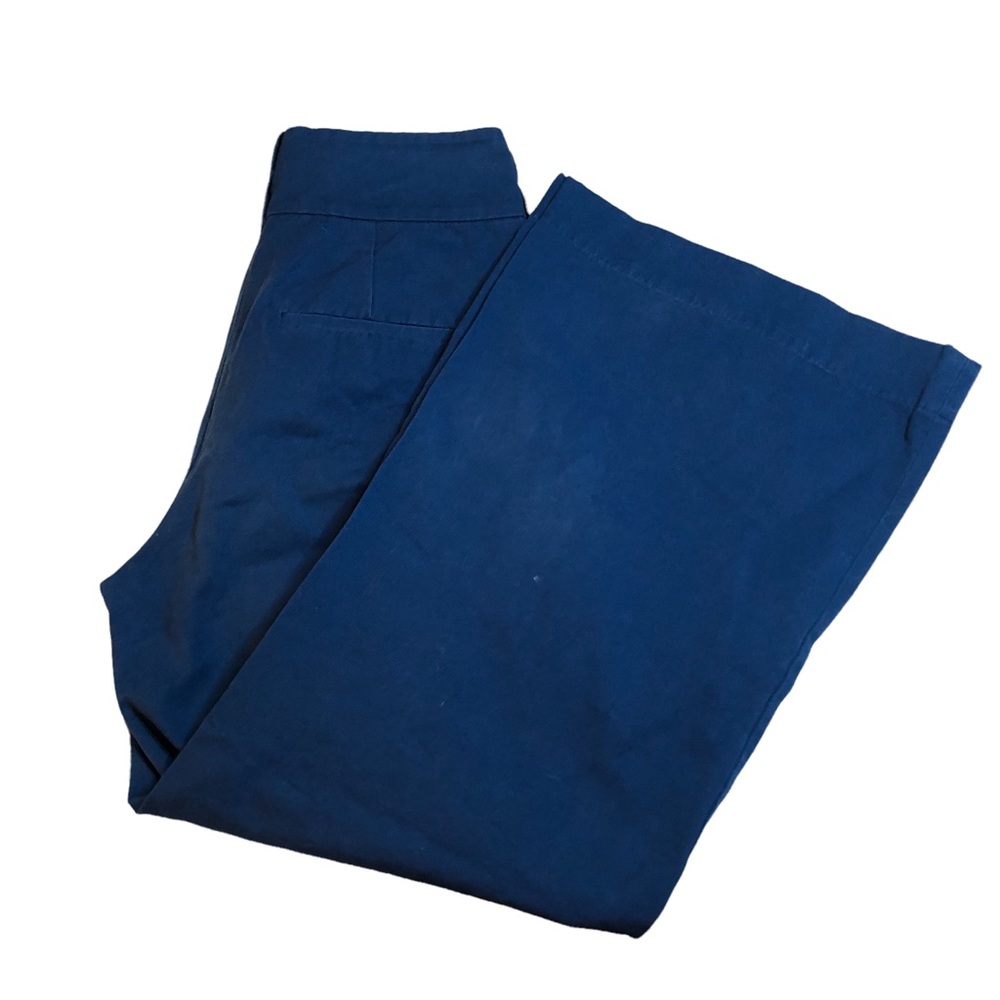 & Other Stories Blue High-Waisted Wide Leg Trousers Size 4 - Picture 2 of 8
